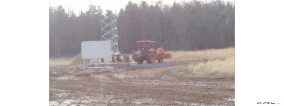 Plowing in the rain